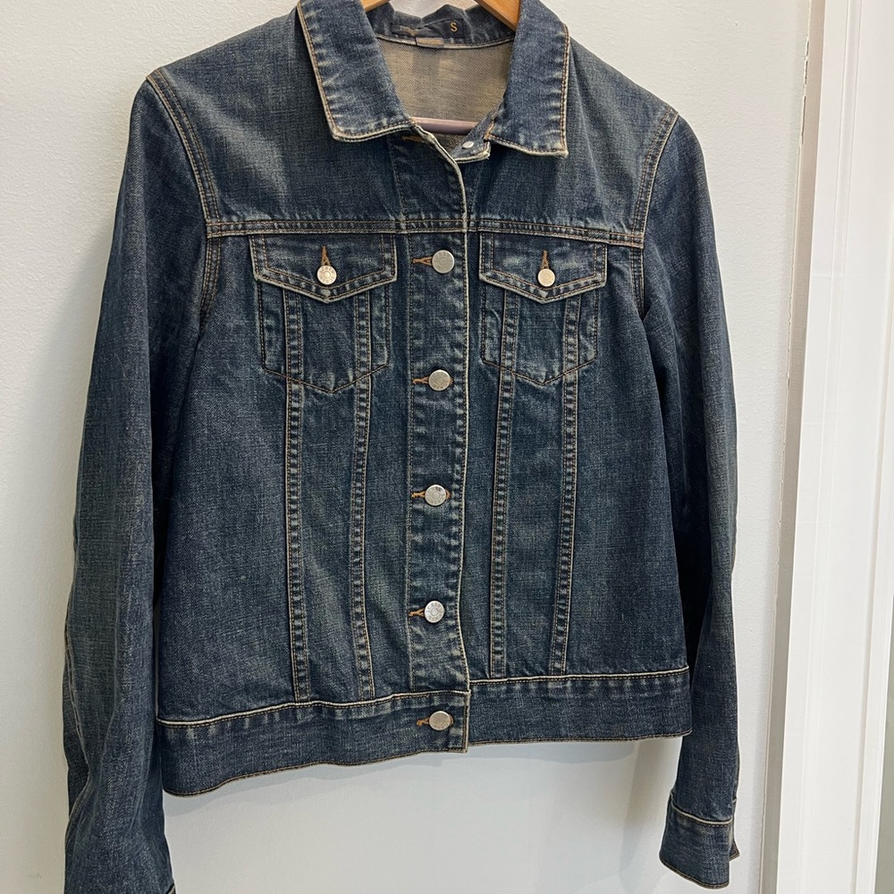 J. Crew Dark Blue Jean Jacket